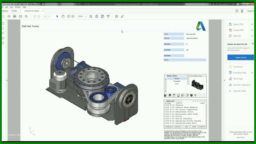 Bestbewertet Inventor 3d Pdf Vorlage Erstellen 1280x720