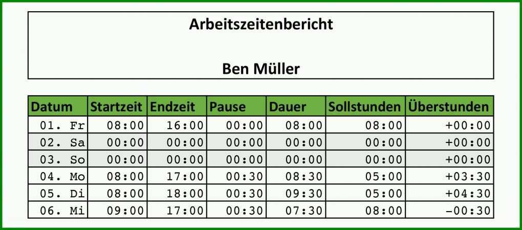 Beeindruckend Stundenzettel 2018 Vorlage 2046x901