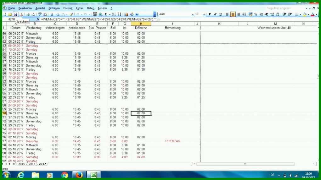 Erstaunlich Excel Arbeitsstunden Berechnen Vorlage 1297x729