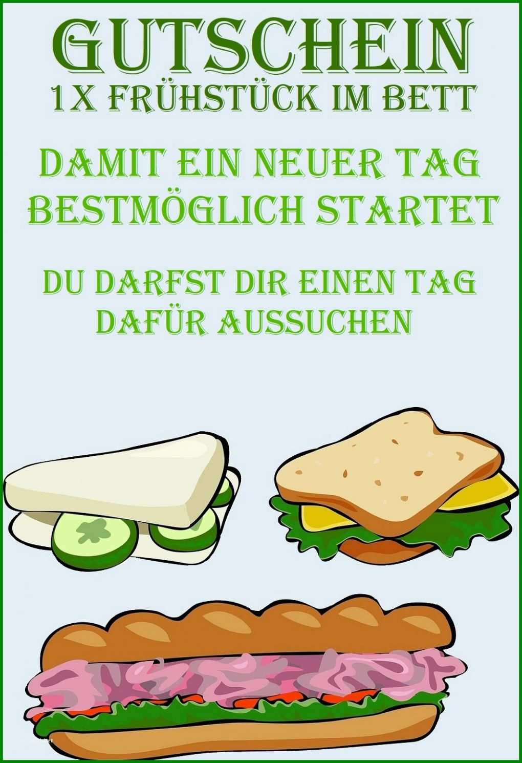 Ungewöhnlich Gutschein Frühstück Vorlage 1061x1550