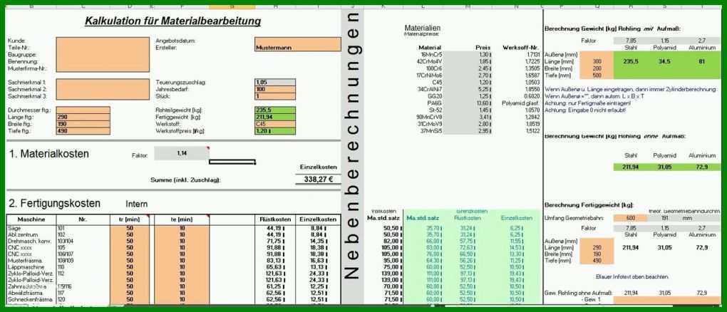 Unvergleichlich Kalkulation Verkaufspreis Excel Vorlage 1280x550