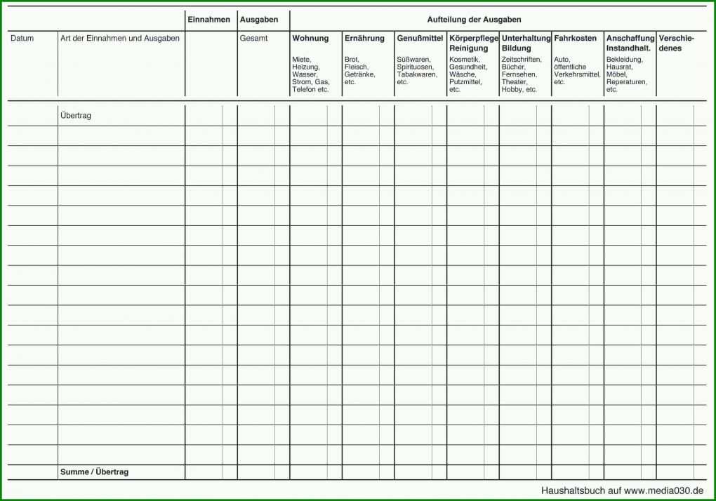 Hervorragen Einnahmen Ausgaben Vorlage Zum Ausdrucken 3392x2374