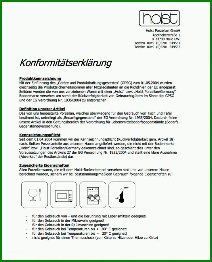 Exklusiv Konformitätserklärung Englisch Vorlage 1017x1259