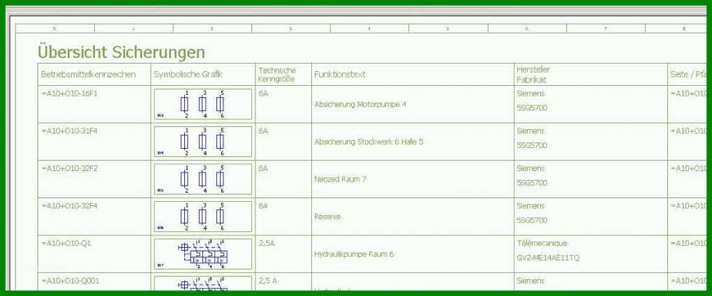 Singular Kontrollplan Vorlage Excel 1178x490