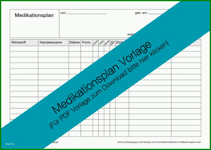 Limitierte Auflage Medikationsplan Vorlage 1593x1130