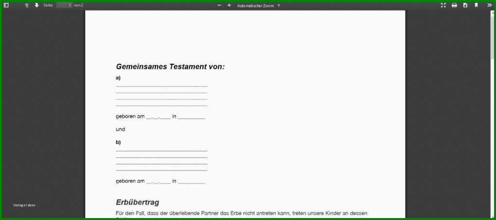 Schockierend Testament Vorlage Pdf 1536x680