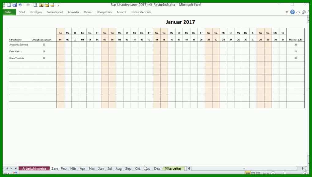 Außergewöhnlich Urlaubsplaner Excel Vorlage 1024x580