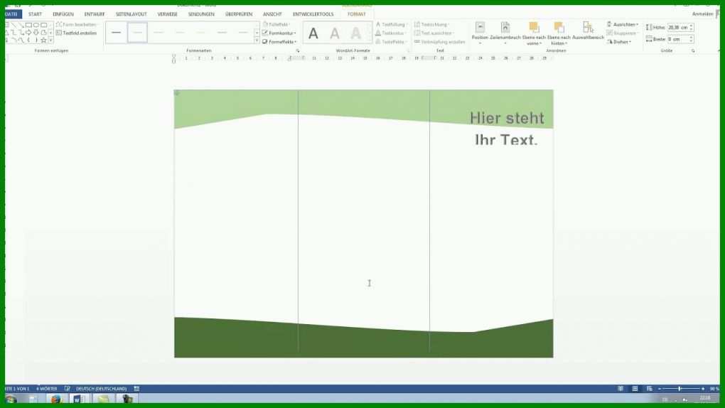 Auffällig Broschüre Erstellen Word Vorlage 1280x720