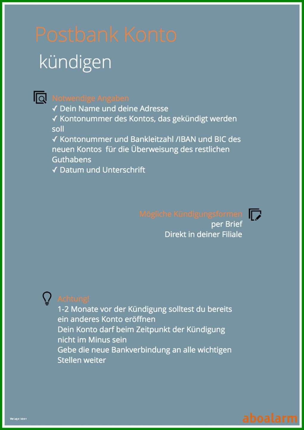 Auffällig Postbank Ratenschutz Kündigen Vorlage 1239x1754