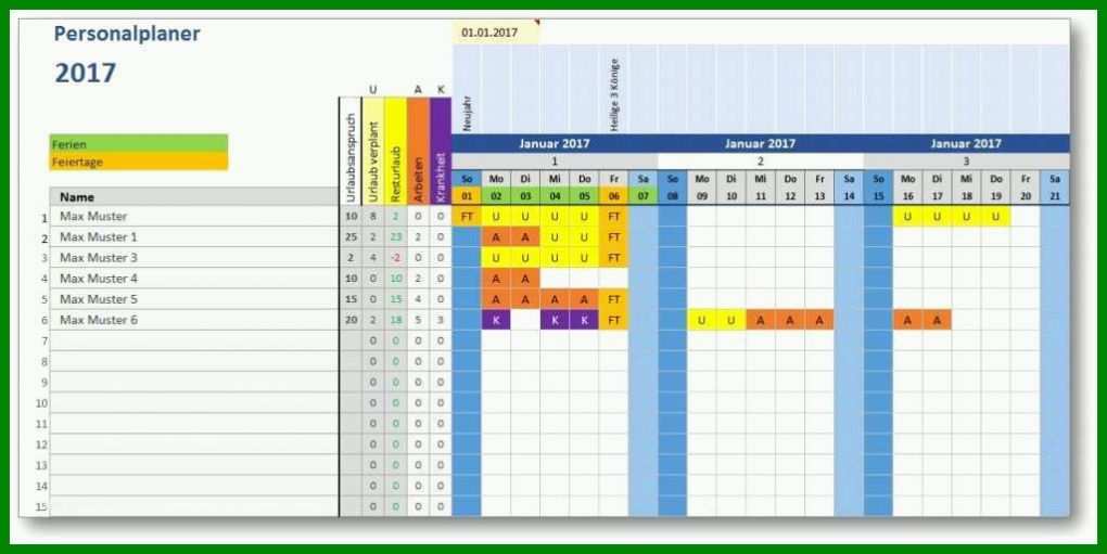 Spektakulär Urlaubsplan Excel Vorlage 1024x513