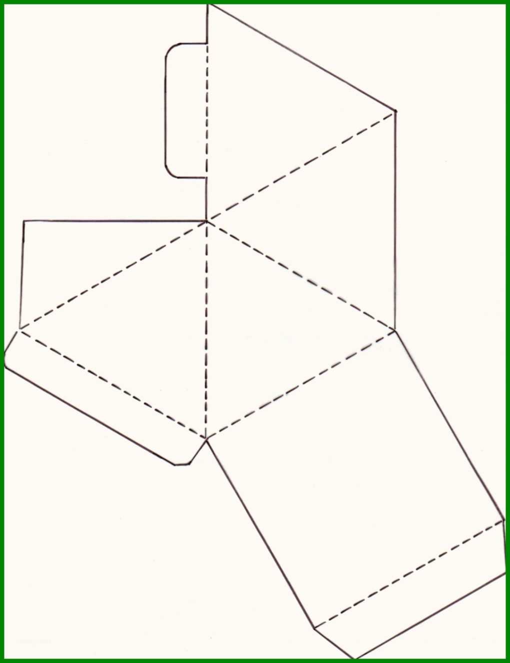 Pyramidenschachtel Diy &amp; Crafts Teil Der Vorlage Pyramide Basteln