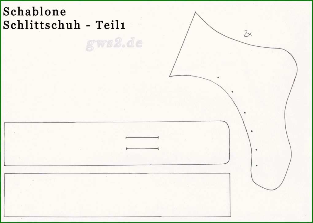 Schlittschuhe Basteln Anleitung Und Schablonen Teil Der Vorlage Schlittschuh Basteln