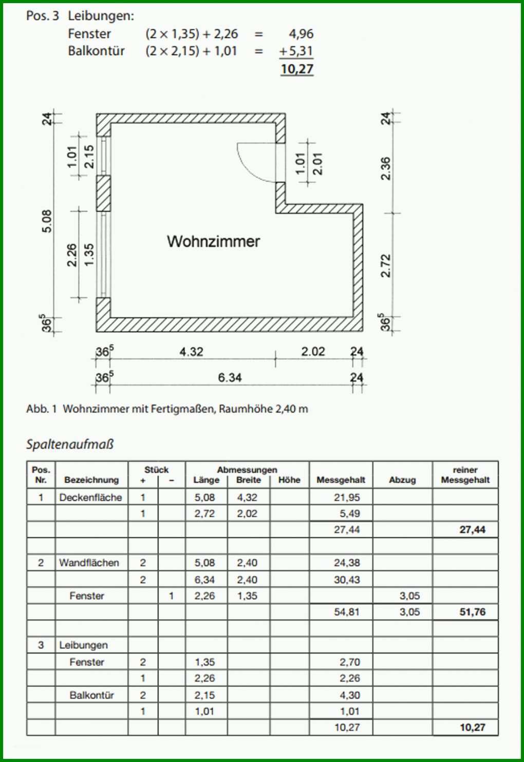 Wunderbar Aufmaß Vorlage Maler 1502x2183