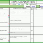 Schockieren Arbeitsanweisung Vorlage Excel 1184x836