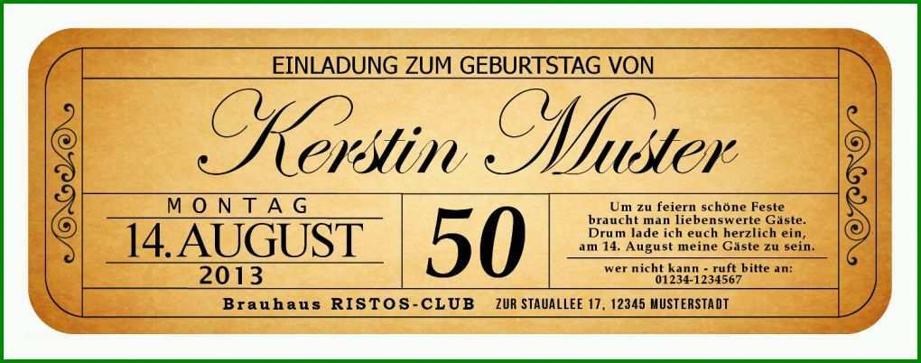 Unglaublich Einladung Zum 50 Geburtstag Vorlagen Kostenlos 1500x591