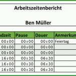 Faszinieren Excel Arbeitszeitnachweis Vorlagen 2018 2046x901