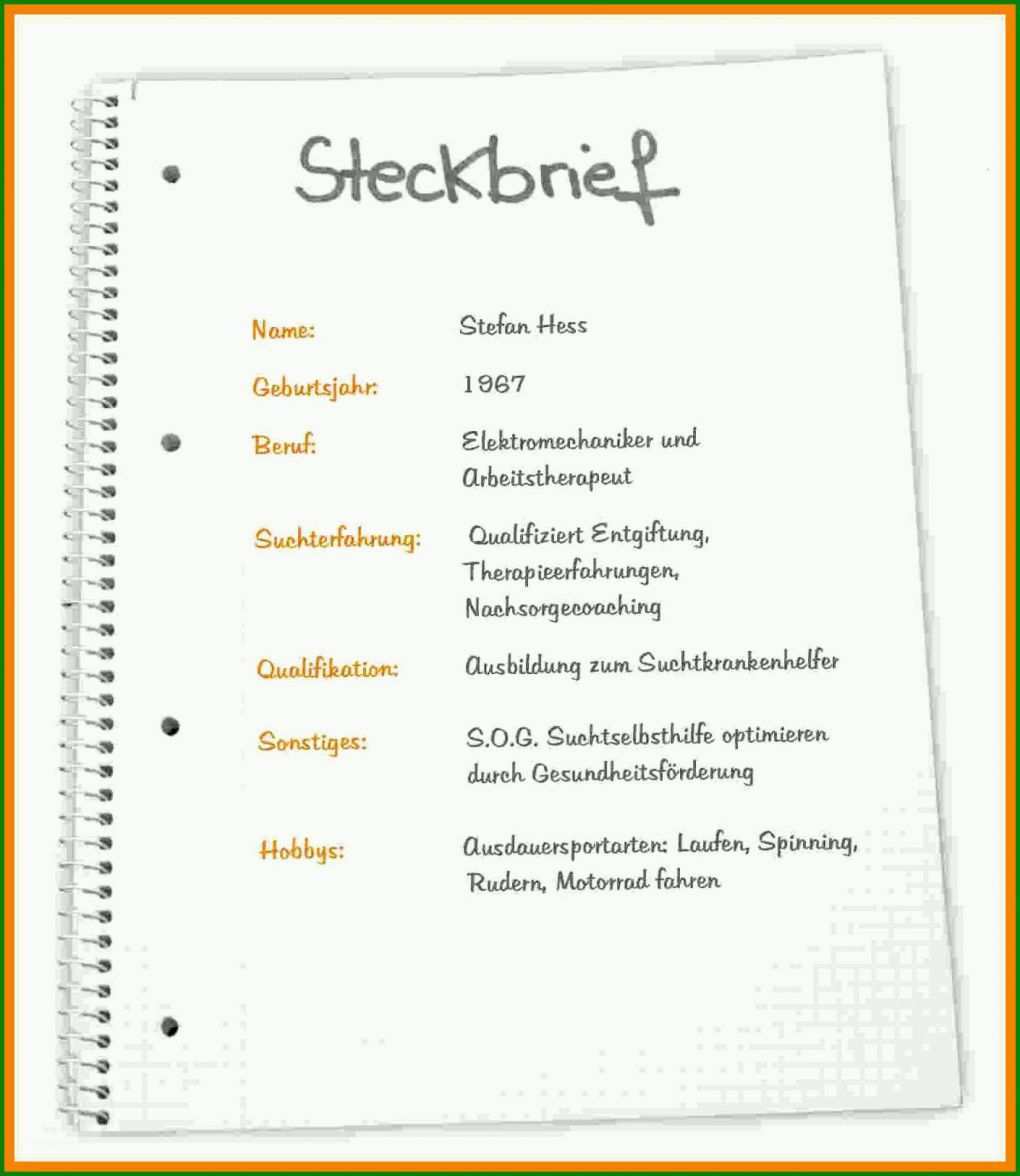 Ideal Steckbrief Erzieherin Kindergarten Vorlage 1410x1626