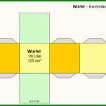 Geometrische Körper Basteln Würfel Quader Prisma Teil Der Würfel Vorlage Zum Basteln